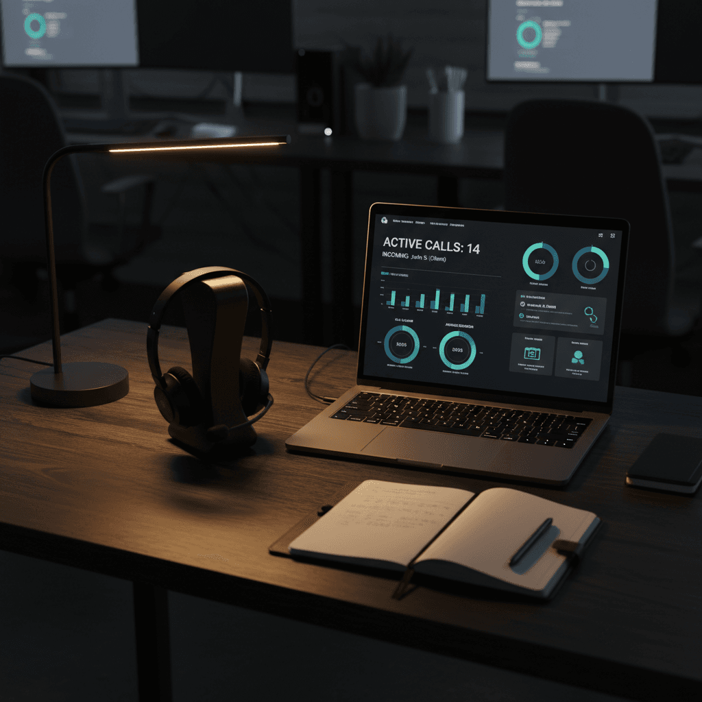 AI receptionist call management dashboard